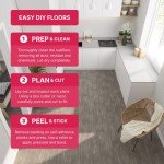 LUCiDA SURFACES Peel & Stick Vinyl Floor Tile