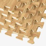 Premium Wood Grain Foam Floor Tiles - 100 Sq ft