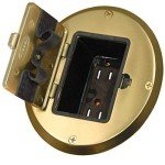 RACO Recessed Duplex Floor Kit with Steel Box