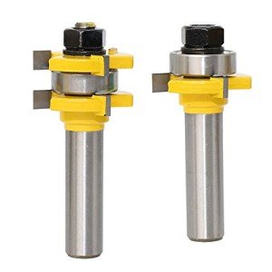 Bestgle Tongue and Groove Router Bit Set