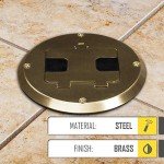 RACO Recessed Duplex Floor Kit with Steel Box