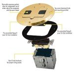 RACO Recessed Duplex Floor Kit with Steel Box