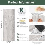 SANFORNIA Peel and Stick Waterproof Vinyl Flooring 18-Pack
