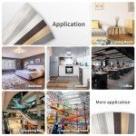 Self-Adhesive Vinyl Floor Tiles, Wood Plank Style