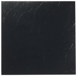 Peel and Stick Black Vinyl Floor Tiles - 20 Pack