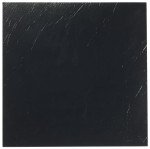 Peel and Stick Black Vinyl Floor Tiles - 20 Pack