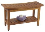 AquaTeak 30" Maluku Teak Shower Bench & Care Kit