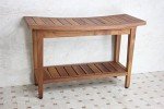 AquaTeak 30" Maluku Teak Shower Bench & Care Kit