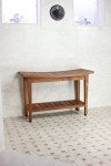 AquaTeak 30" Maluku Teak Shower Bench & Care Kit