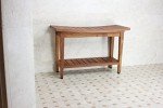 AquaTeak 30" Maluku Teak Shower Bench & Care Kit