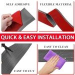 Dark Gray Self-Adhesive Vinyl Wall Base Trim