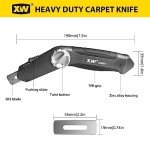 Heavy Duty Retractable Carpet Knife with Blades