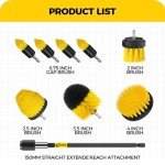 Holikme 9-Pack All-Purpose Drill Brush Set