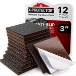 Non-Slip Furniture Pads - 12 Premium Grippers