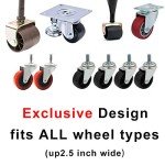 Yupeak Furniture Stopper Caster Cups - 4 Pack