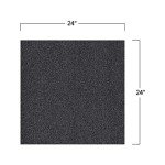 Mohawk 24" Black Nylon Berber Carpet Tile