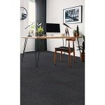 Mohawk 24" Black Nylon Berber Carpet Tile