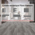 Peel and Stick Waterproof Vinyl Floor Tiles, 36 Pack