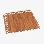 Mahogany Wood Grain Foam Floor Tiles - 100 Sq Ft