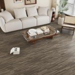 Taupe Brown Waterproof Peel and Stick Vinyl Planks