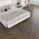 Taupe Brown Waterproof Peel and Stick Vinyl Planks