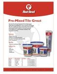 Red Devil Pre-Mixed Tile Grout, 1/2 Pint, White