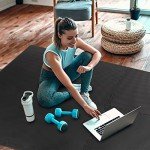 EVA Foam Mat Tiles 12-Pack for Floors (Black)