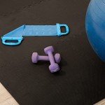 EVA Foam Mat Tiles 12-Pack for Floors (Black)