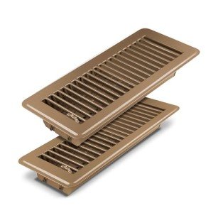 Adjustable Brown Floor Register Vents - 2 Pack