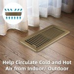 Adjustable Brown Floor Register Vents - 2 Pack