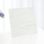 White Marble Peel and Stick Vinyl Floor Tiles