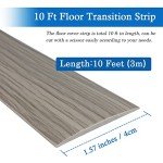 Self-Adhesive Floor Transition Strip - Gray Wood Grain