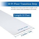 Self-Adhesive Floor Transition Strip - 10ft, White