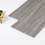 Grey Wood Look Peel and Stick Vinyl Tiles 20-Pack