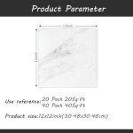 Waterproof Peel and Stick Vinyl Floor Tiles 12"x12