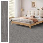 Grey Wood Look Peel and Stick Vinyl Tiles 20-Pack