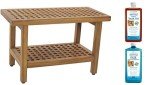 AquaTeak Teak Shower Bench with Care Set 76.2 cm