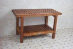 AquaTeak Teak Shower Bench with Care Set 76.2 cm