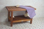 AquaTeak Teak Shower Bench with Care Set 76.2 cm
