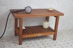 AquaTeak Teak Shower Bench with Care Set 76.2 cm