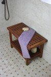 AquaTeak Teak Shower Bench with Care Set 76.2 cm