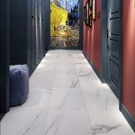 Livelynine Self-Adhesive Vinyl Flooring Tiles - White