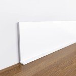 Flexible Self-Adhesive Vinyl Baseboard Molding - White