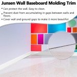 Flexible Self-Adhesive Vinyl Baseboard Molding - White