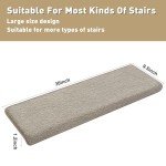 Ultra Plush Non-Slip Stair Treads - 14 Pieces