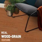 Peel and Stick Waterproof Vinyl Floor Tiles - 18-Pack