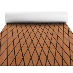 EVA Foam Marine Mat Boat Flooring - 94"x16" Brown
