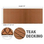 EVA Foam Marine Mat Boat Flooring - 94"x16" Brown