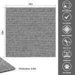 20 Pack Peel and Stick Carpet Tiles 12”x12”