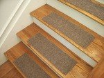 Berber Beige Gray Carpet Stair Treads - 15 Pack